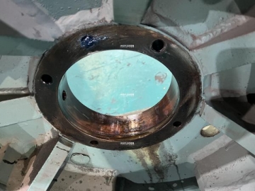 東元AECK 1300HP電機維修，更換軸、后端蓋、軸承