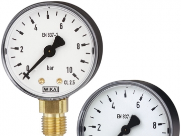 111.10, 111.12波登管壓力表，銅合金材質(zhì)