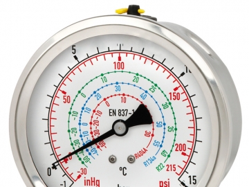 112.28, 132.28波登管壓力表，銅合金或不銹鋼材質(zhì)