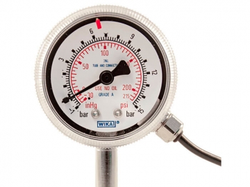 230.15波登管壓力表，不銹鋼材質(zhì)