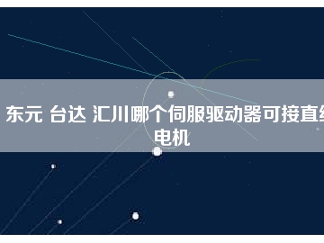 東元 臺達 匯川哪個伺服驅動器可接直線電機