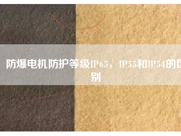 防爆電機(jī)防護(hù)等級(jí)IP65，IP55和IP54的區(qū)別