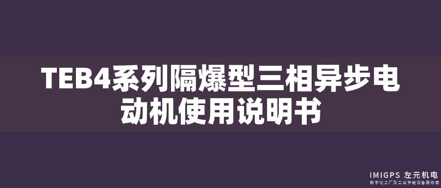 TEB4系列隔爆型三相異步電動(dòng)機(jī)使用說(shuō)明書(shū)