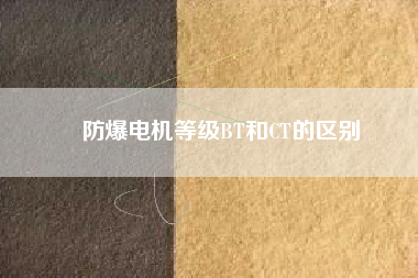 防爆電機(jī)等級(jí)BT和CT的區(qū)別